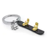 Metalmorphose Keychain - Snowboard with Snowflake