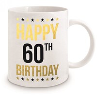 Gold Foil 60th Birthday Mug