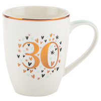 30th Birthday Pastel Heart Mug