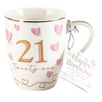 21st Birthday Sweet Heart Mug