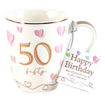 50th Birthday Sweet Heart Mug