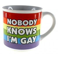 Ceramic Mug - Nobody Knows I'm Gay