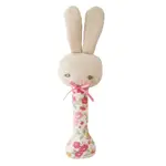 Alimrose Baby Bunny Stick Rattle - Rose Garden