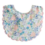 Alimrose Scallop Bib - Lilly Blue