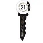 21st Birthday Black & Gold Key