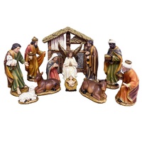 Religious Gifting Christmas Nativity Stable Set - 11pc