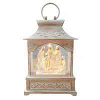 Religious Gifting Christmas Water Lantern - Wise Men Nativity White