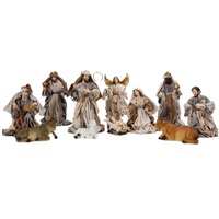 Religious Gifting Christmas Nativity Set And Stable - 11pc