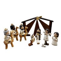 Religious Gifting Childrens Nativity Set & Stable - 11 Piece
