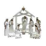 Nativity Set & Stable - 11 Piece