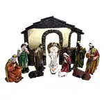 Nativity Resin Stable Set - 11 Piece 125mm