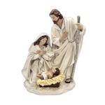 Holy Family Nativity Scene - White