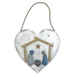 Nativity Heart Plaque