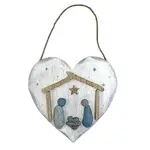 Nativity Heart Plaque