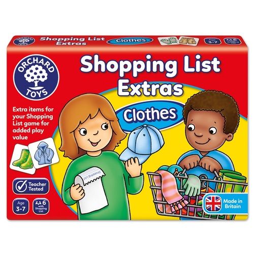 Orchard Toys Game - Shopping List Extras Clothes