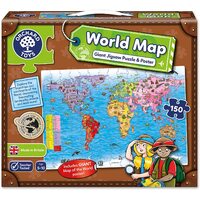 Orchard Toys Jigsaw Puzzle - World Map 150pc with Poster