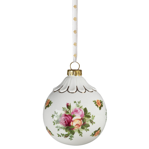 Royal Albert Old Country Roses Christmas Ball Ornament