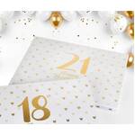Sweet Heart Gold Text Guest Book - 21st