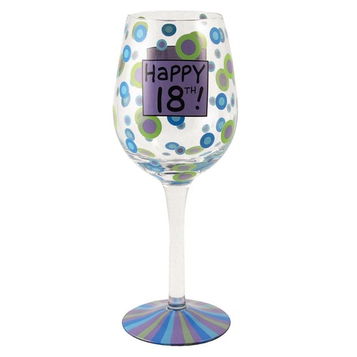 Our Name is Mud Collection - 18th Birthday Wine Glass