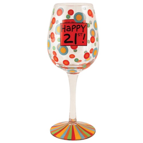Our Name is Mud Collection - 21st Birthday Wine Glass