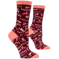 Blue Q Womens Crew Socks - Cats!