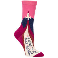 Blue Q Womens Crew Socks - Heading to My Next Mistake