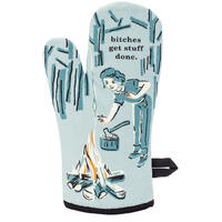 Blue Q Oven Mitt - Bitches Get Stuff