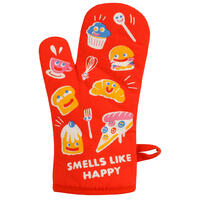 Blue Q Oven Mitt - Smells Like Happy