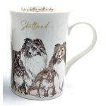 Muddy Paws - Shetland Sheepdog Mug