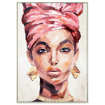 NF Living Wall Art - Headwrap Queen Painting 73x103cm