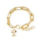 Couture Kingdom - Peanuts - Snoopy Charm Bracelet Gold