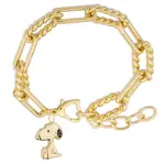 Couture Kingdom - Peanuts - Snoopy Charm Bracelet Gold