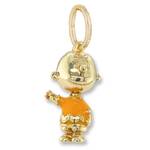 Couture Kingdom - Peanuts - Charlie Brown Charm Gold