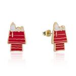 Couture Kingdom - Peanuts - Snoopy Dog House Stud Earrings Gold