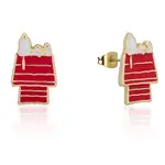 Couture Kingdom - Peanuts - Snoopy Dog House Stud Earrings Gold