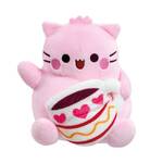Pembe the Pink Cat Plush - Coffee