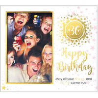 Glitterati 30th Birthday Photo Frame