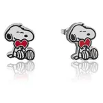 Couture Kingdom - Peanuts - Snoopy Heart Enamel Stud Earrings