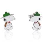 Couture Kingdom - Peanuts - Beagle Scout Enamel Stud Earrings