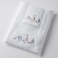 Pilbeam Jiggle & Giggle - Zoo Life Bath Towel & Face Washer Set