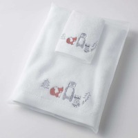 Pilbeam Baby Jiggle & Giggle - Bear, Fox & Raccoon Bath Towel & Face Washer Set