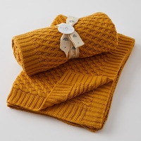 Pilbeam Nordic Kids - Honey Basket Weave Knit Blanket