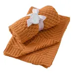 Pilbeam Jiggle & Giggle - Biscuit Basket Weave Knit Blanket