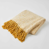 Pilbeam Living - Herringbone Throw Mustard