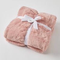 Pilbeam Living - Pippa Faux Fur Throw Pink
