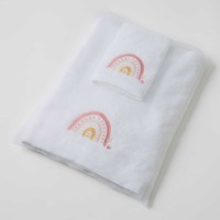 Pilbeam Baby Jiggle & Giggle - Rainbow Bath Towel & Face Washer Set