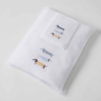 Pilbeam Baby Jiggle & Giggle - Dachshunds Bath Towel & Face Washer Set