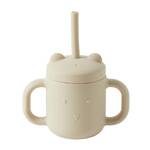 Pilbeam Nordic Kids - Henny Silicone Sippy Cup with Straw - Almond