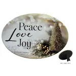 Heavenly Ceramic Plaque - Peace Love Joy