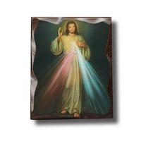 Hanging Wood Plaque - Divine Mercy